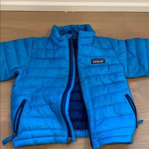 Boys Patagonia down sweater jacket 3T blue navy